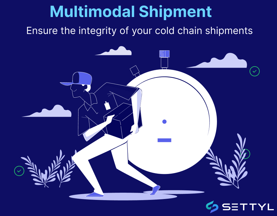 Multimodal cold chain shipment